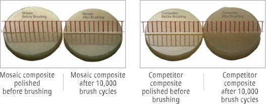 mosaic composite gloss retention comparison